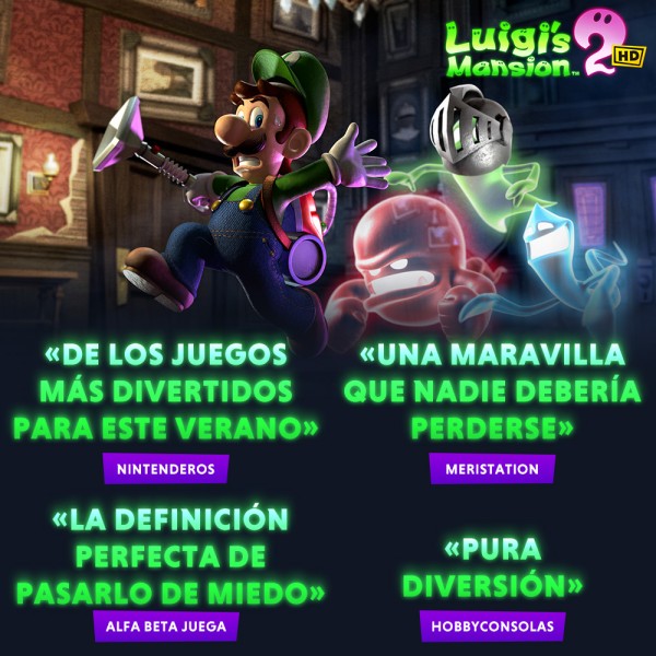 Luigi's Mansion 2 HD «sigue siendo una joya atemporal» - Areajugones