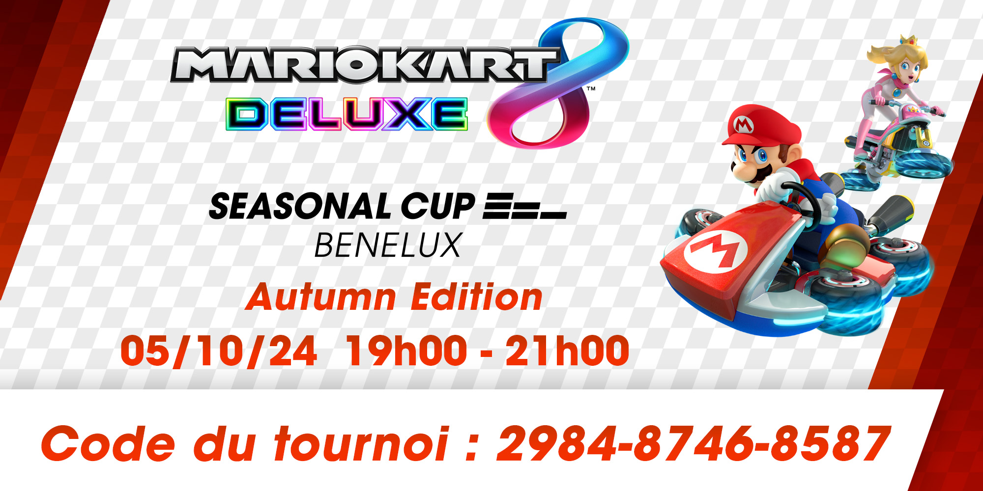 Participez à l'Autumn Edition de la Mario Kart 8 Deluxe Seasonal Cup Benelux 2024 !