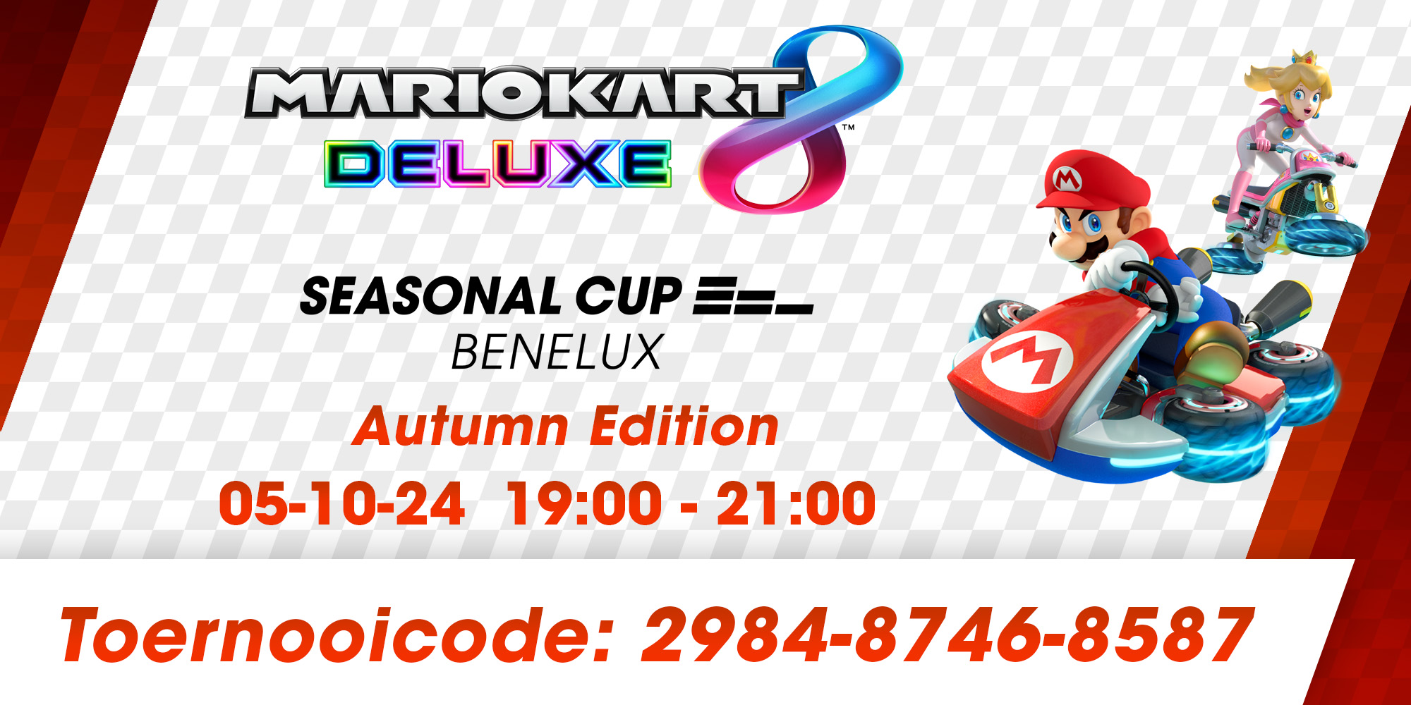 Doe mee met de Autumn Edition van de Mario Kart 8 Deluxe Seasonal Cup Benelux 2024!