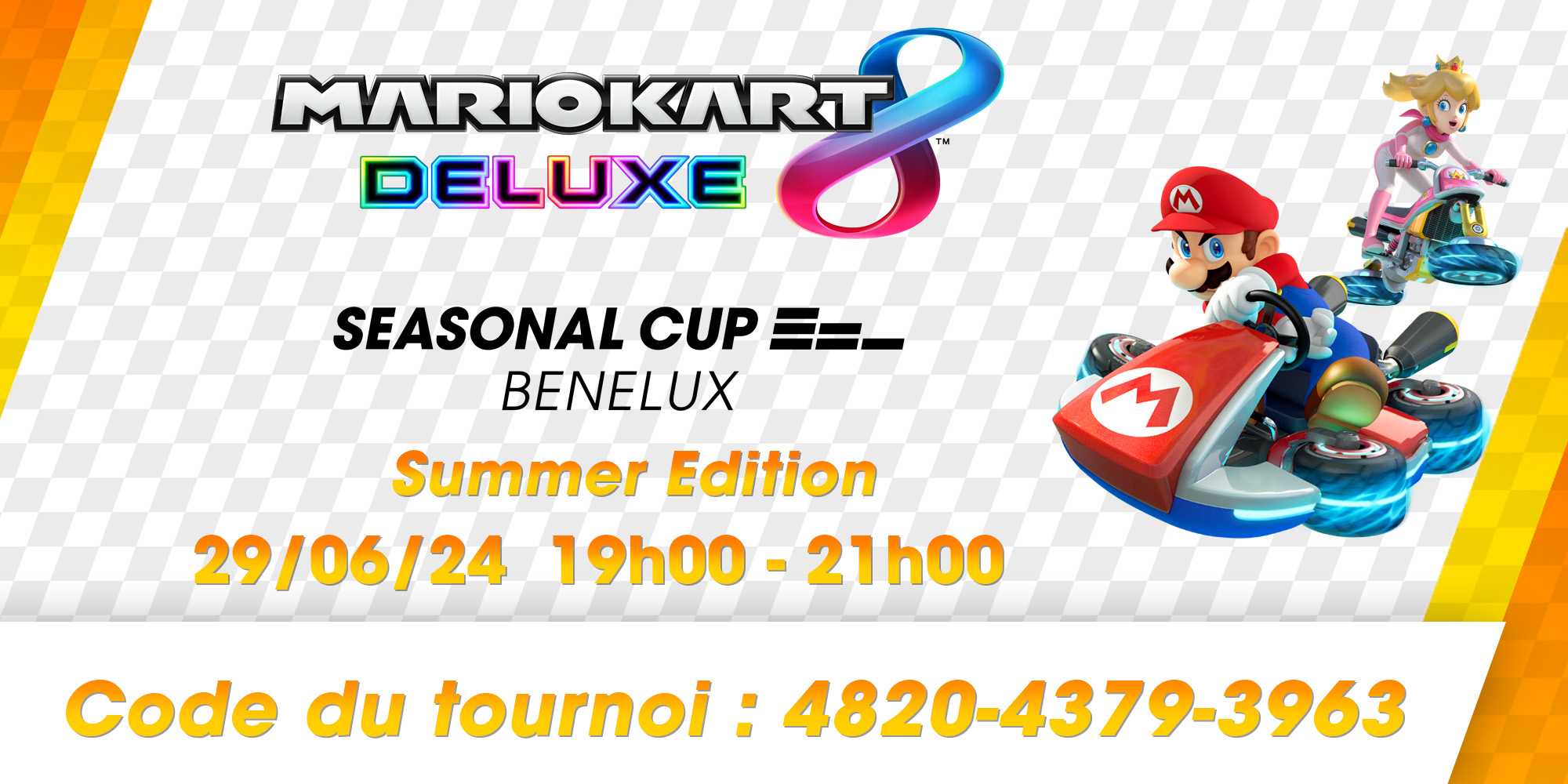 Participez à la Summer Edition de la Mario Kart 8 Deluxe Seasonal Cup Benelux 2024 !
