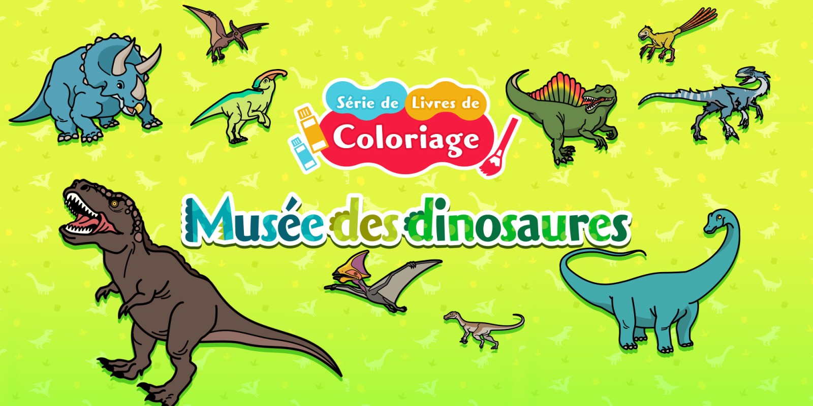 Série de livres de coloriage Musée des dinosaures