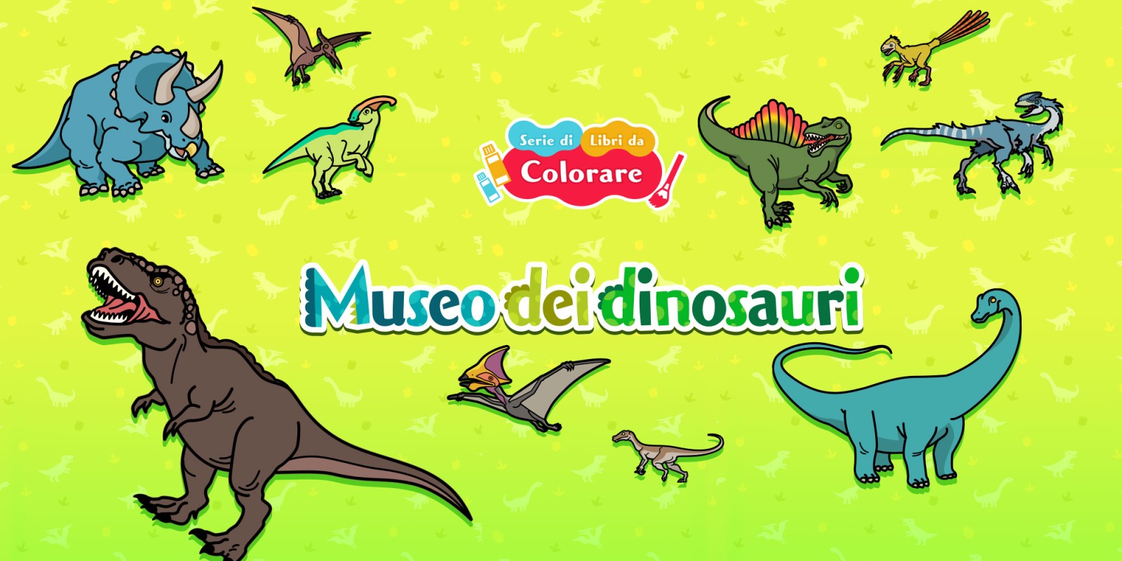 Serie di libri da colorare Musée des dinosaures