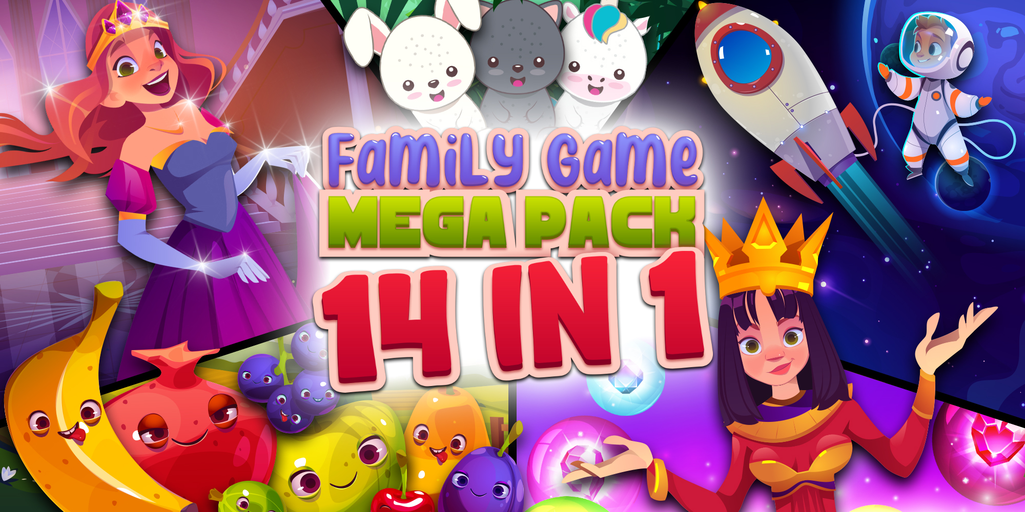 Family Game Mega Pack 14 in 1 | Nintendo