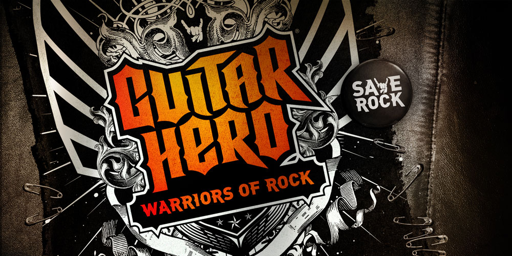 Guitar Hero Warriors of Rock for Nintendo Wii ! Includes orders Guitar and Wii Remote !