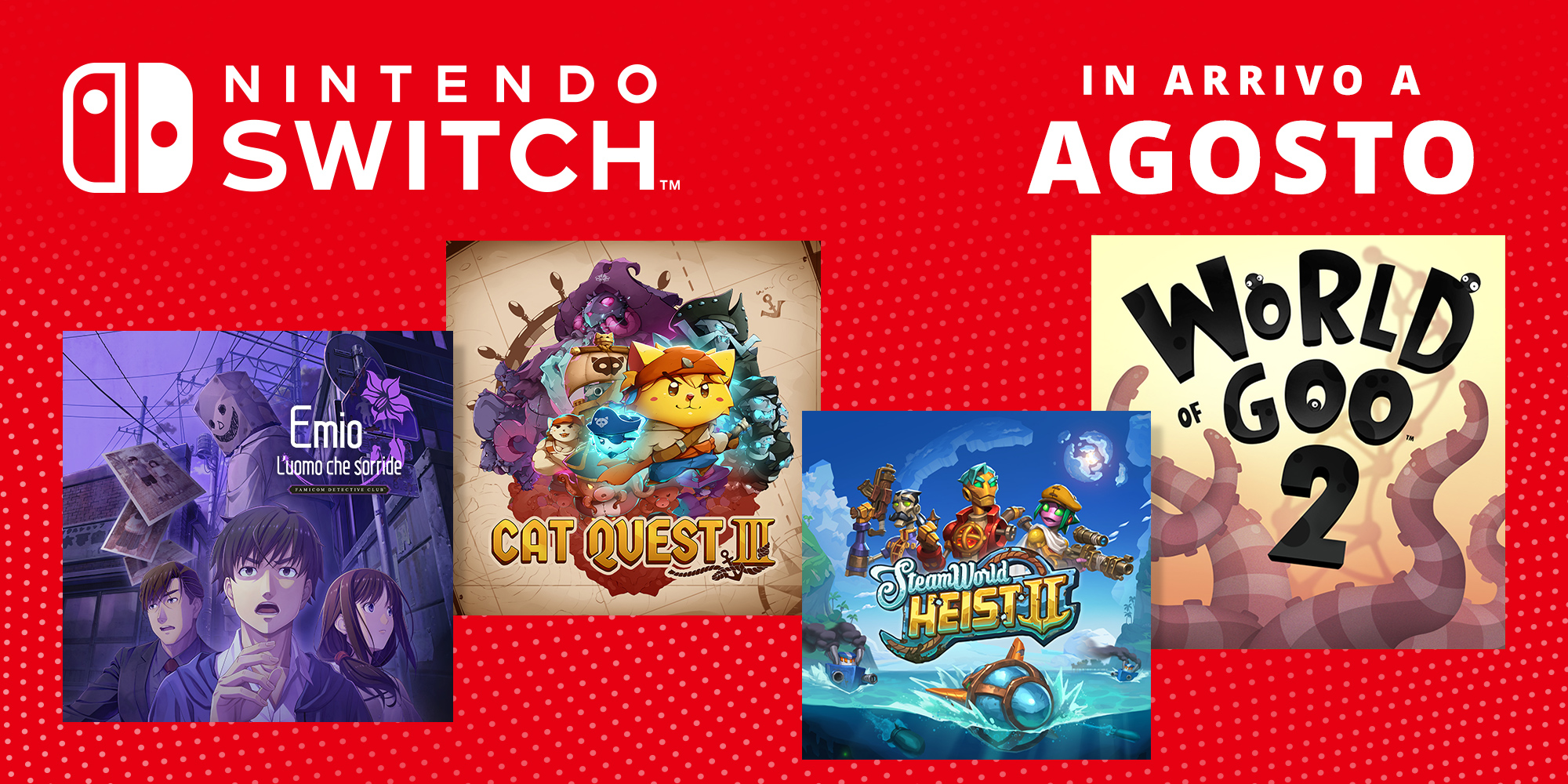 Giochi in arrivo su Nintendo Switch – Agosto 2024