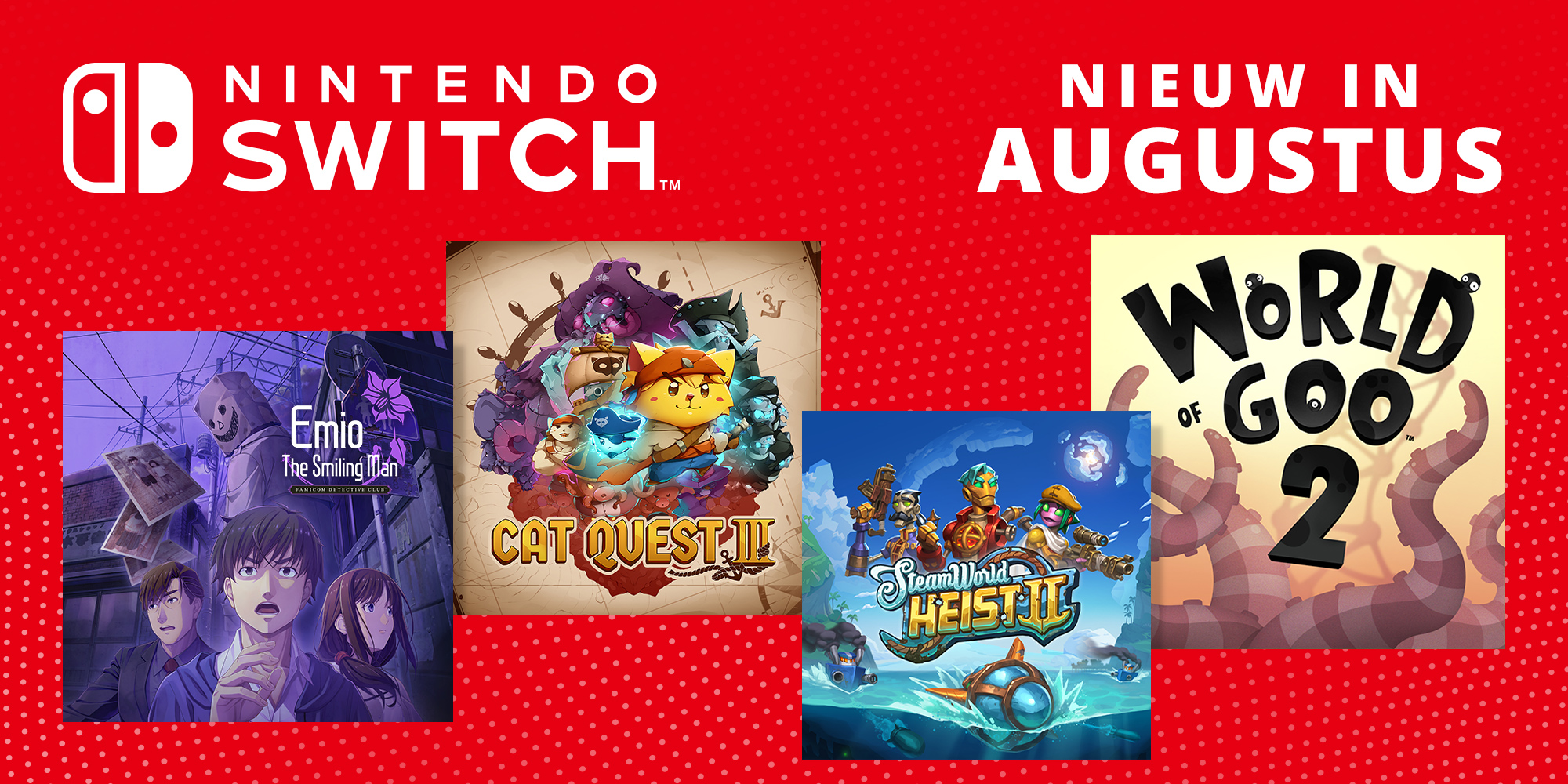 Nieuwe Nintendo Switch-games – Augustus 2024
