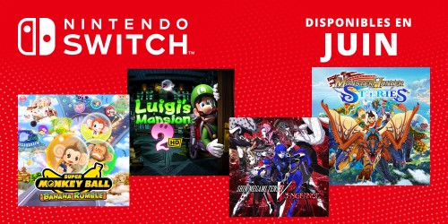 Jeux Nintendo Switch à venir - juin 2024