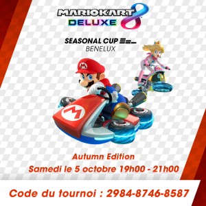 Participez à l'Autumn Edition de la Mario Kart 8 Deluxe Seasonal Cup Benelux 2024 !