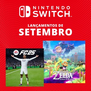 Descobre os jogos que chegarão à Nintendo Switch este mês – setembro de 2024!