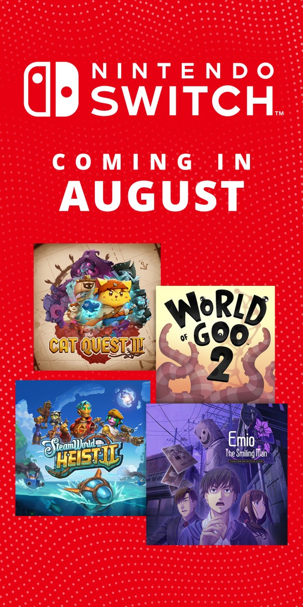 Upcoming Nintendo Switch games – August 2024