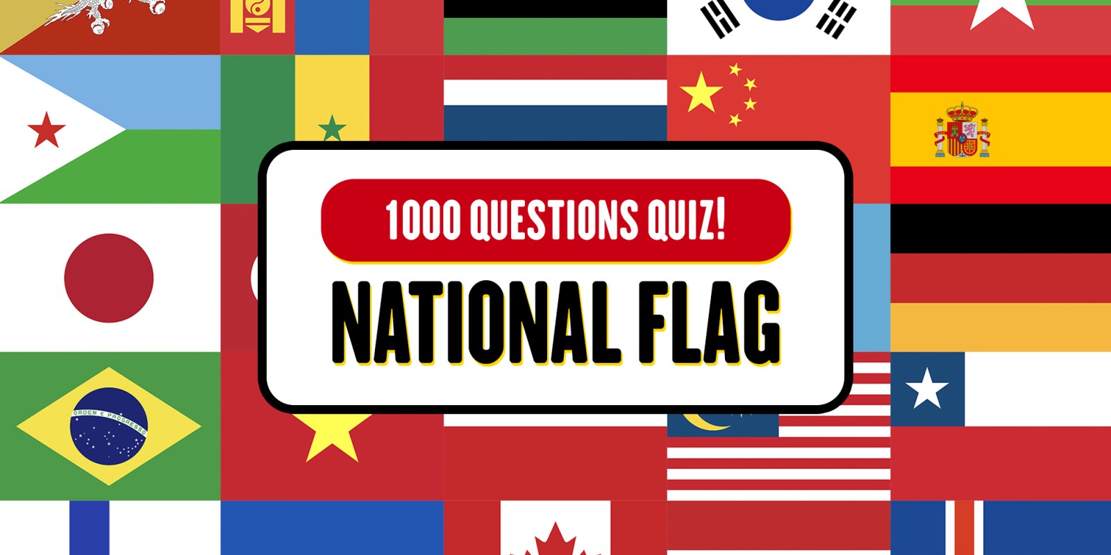 1000 Questions Quiz! national flag