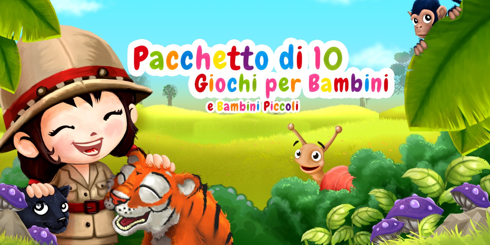 Pacchetto di 10 Giochi per Bambini e Bambini Piccoli