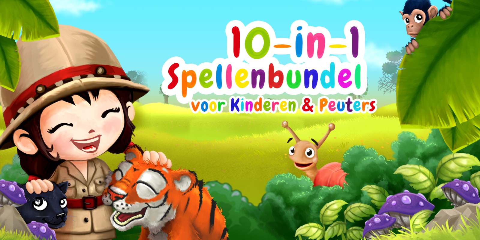 10-in-1 Spellenbundel voor Kinderen & Peuters