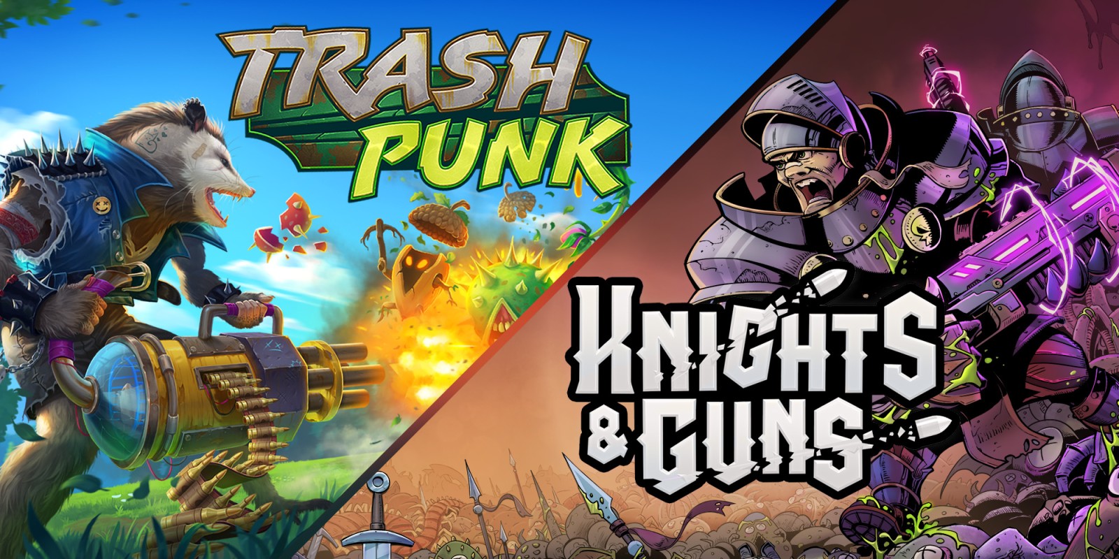 2 in 1: Trash Punk & Knights and Guns