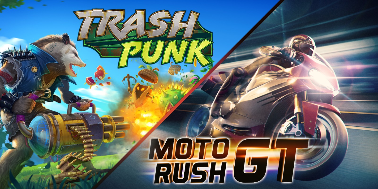 2 in 1: Trash Punk & Moto Rush GT