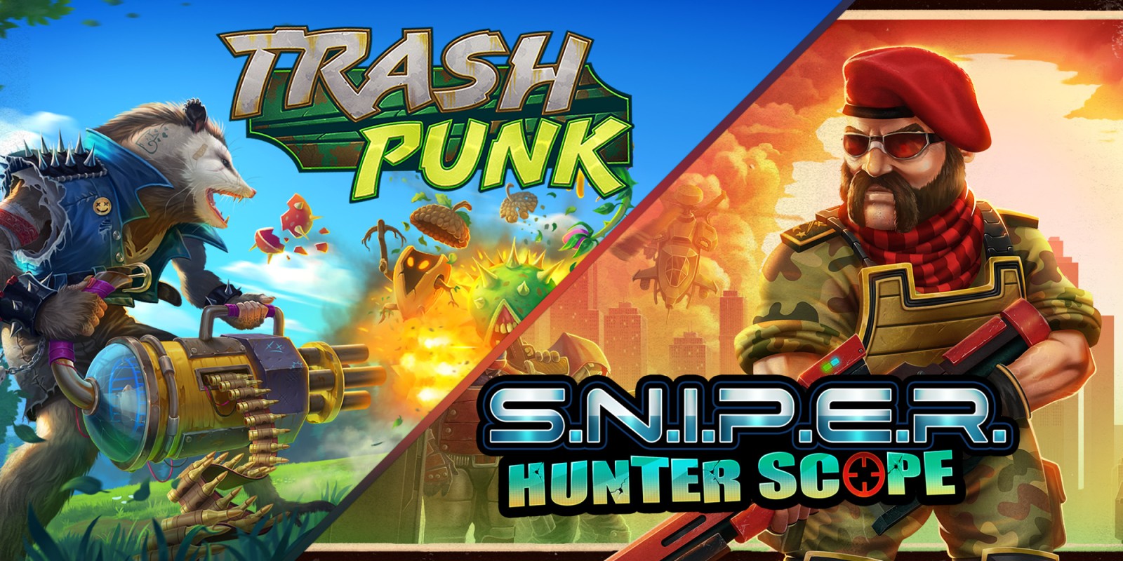 2 in 1: Trash Punk & S.N.I.P.E.R - Hunter Scope