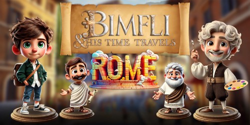 Bimfli & His Time Travels: Rome switch box art