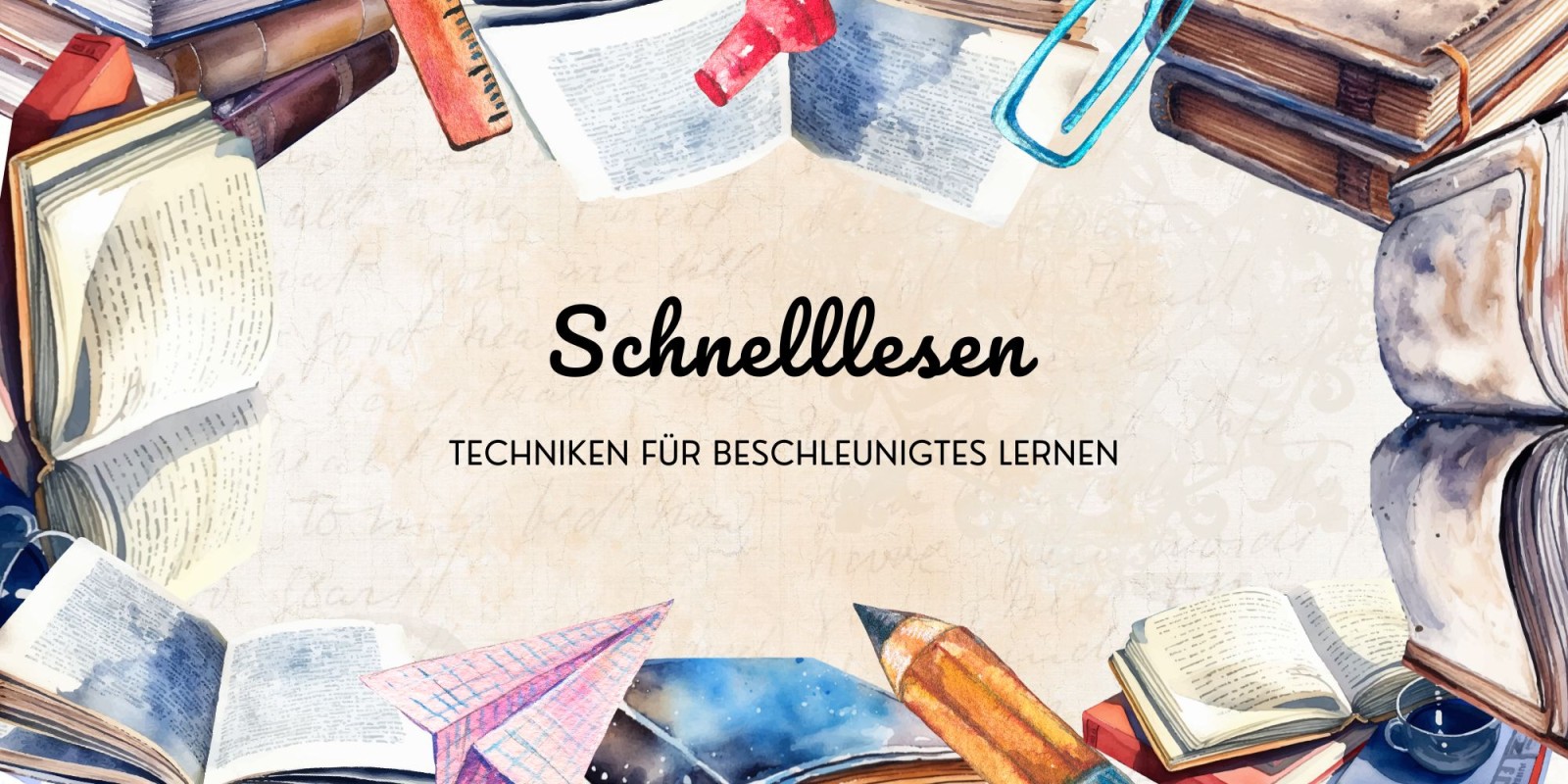 Schnelllesen: Techniken für beschleunigtes Lernen