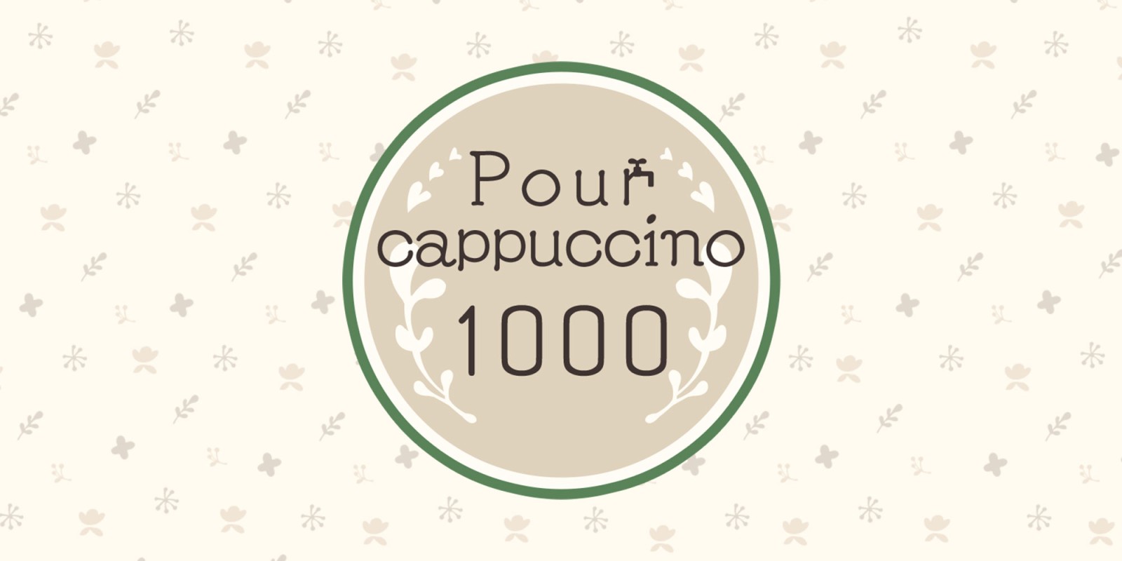 Pour cappuccino 1000