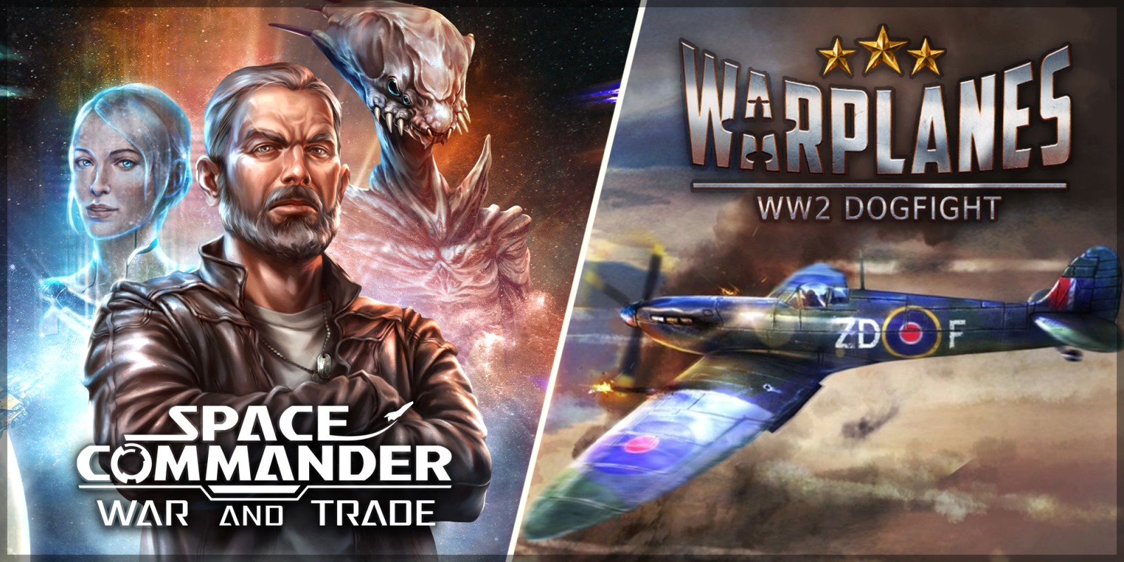 Warplanes: WW2 + Space Commander Bundle