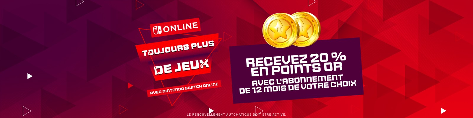 Toujours plus de jeux sur Nintendo Switch !