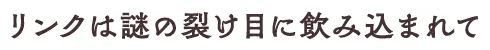 リンクは謎の裂け目に飲み込まれて