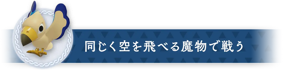 同じく空を飛べる魔物で戦う