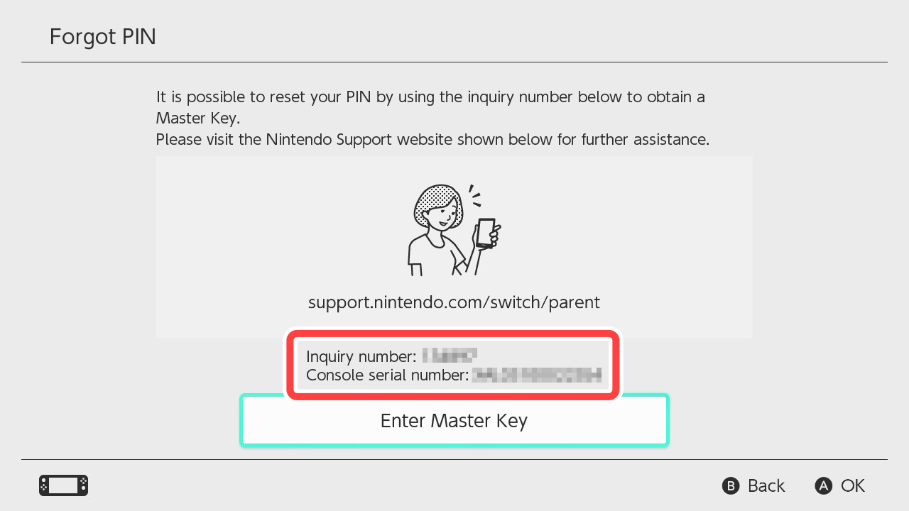 Forgot Parental Controls PIN on Nintendo Switch, Support