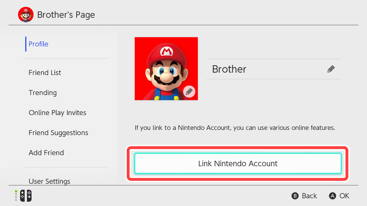 How to Create a Nintendo Account, Support