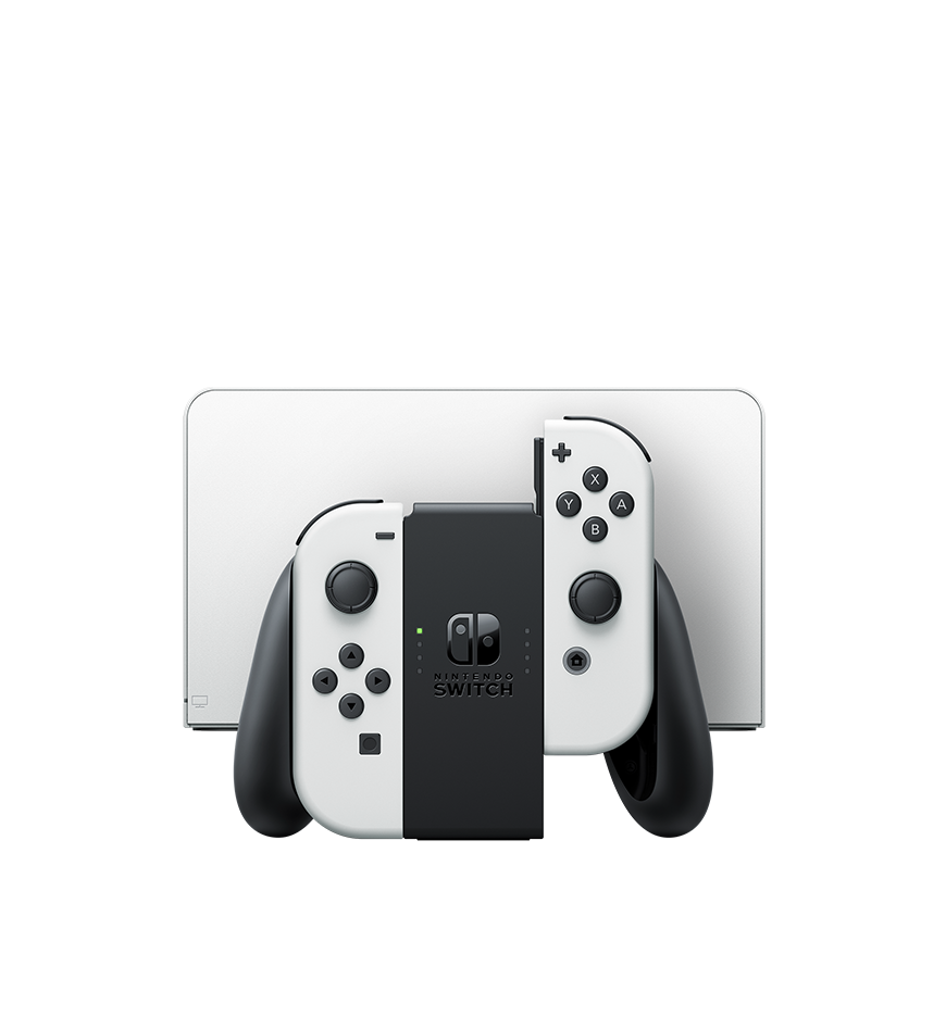 Nintendo Switch™ - OLED Model with White Joy-Con: Nintendo Switch: Video  Games 