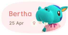 Bertha 25 April