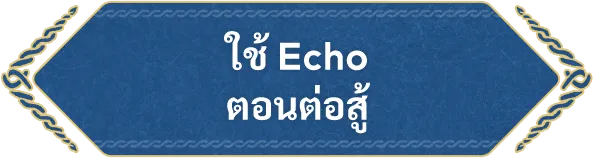 ใช้ Echo ตอนต่อสู้