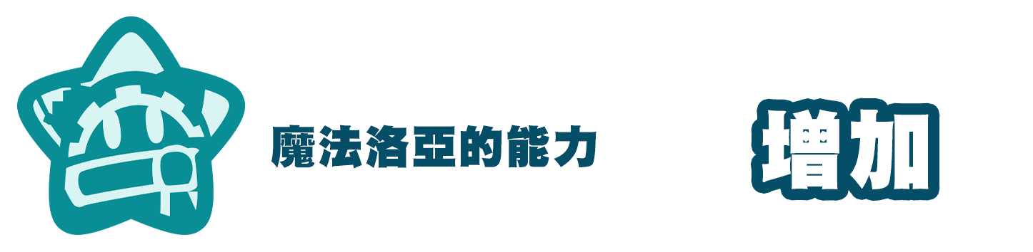 增加魔法洛亞的能力