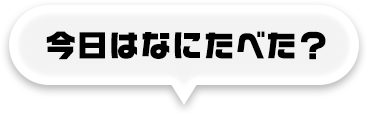 今日はなにたべた？